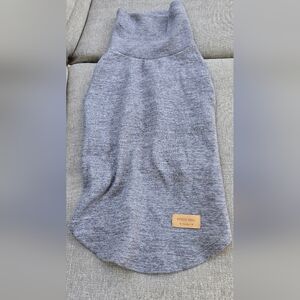Kyeese Gray Knit Turtleneck Dog Sweater